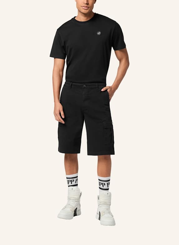 PHILIPP PLEIN Kurze Hose SCHWARZ