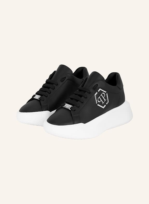 PHILIPP PLEIN Lo-Top Turnschuhe HEXAGON SCHWARZ