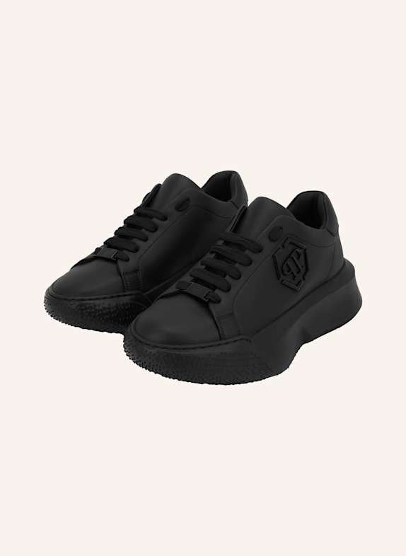 PHILIPP PLEIN Lo-Top Turnschuhe HEXAGON SCHWARZ