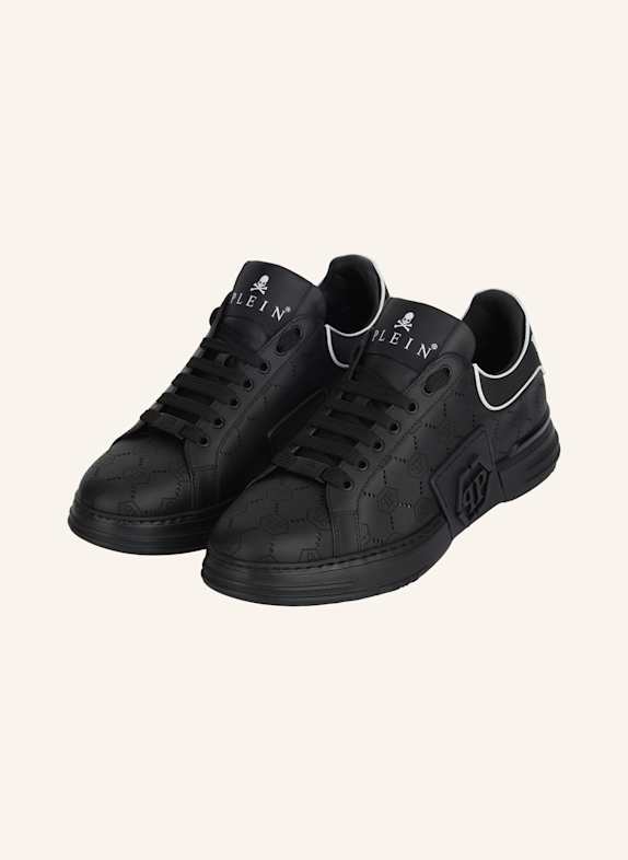 PHILIPP PLEIN Lo-Top Turnschuhe MONOGRAM SCHWARZ