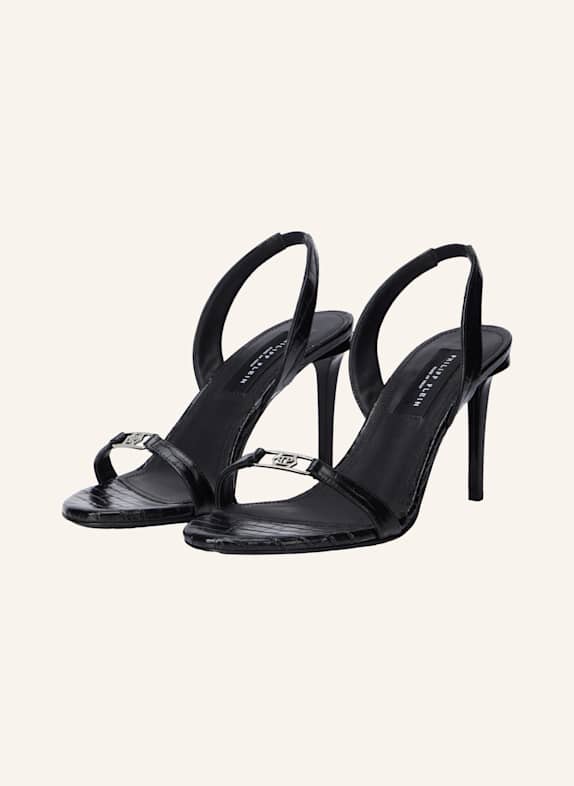 PHILIPP PLEIN PHILIPP PLEIN High Heels Sandals Hexagon 9 SCHWARZ