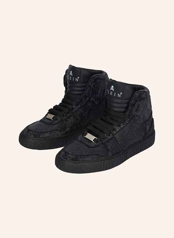 PHILIPP PLEIN Hochwertige Turnschuhe MONOGRAM SCHWARZ