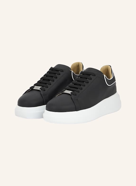 PHILIPP PLEIN Leder Sneaker SCHWARZ