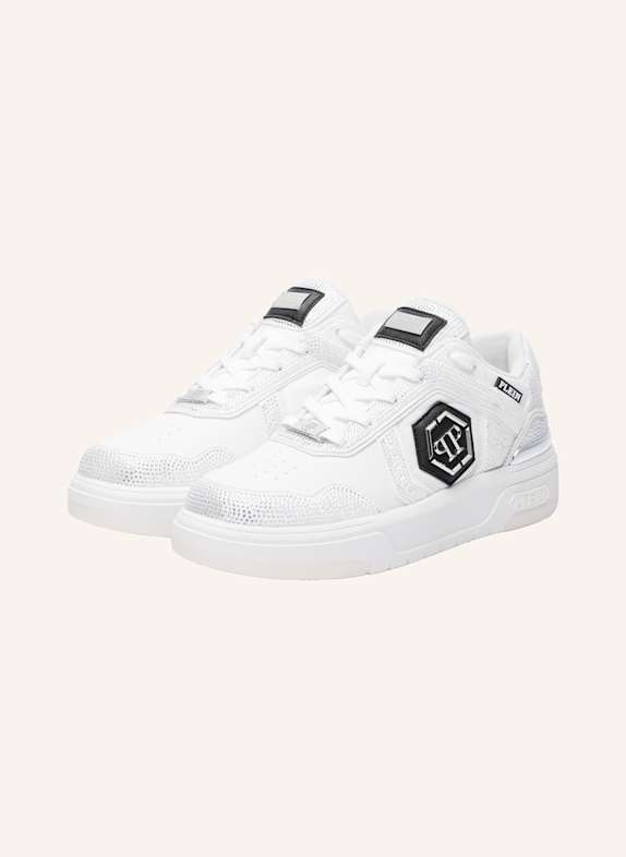 PHILIPP PLEIN Lo-Top Turnschuhe WEISS