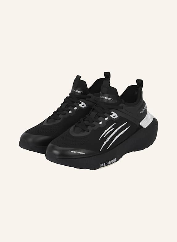 PLEIN SPORT Läufer Sneaker SCHWARZ/ SILBER