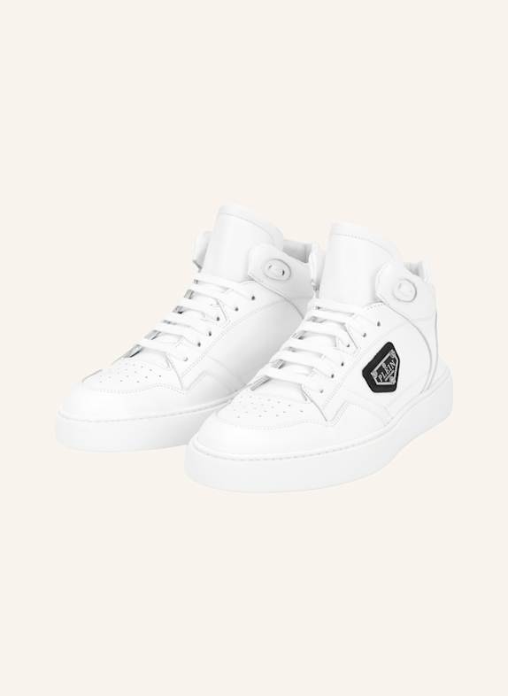 PHILIPP PLEIN Mid-Top Turnschuhe WEISS
