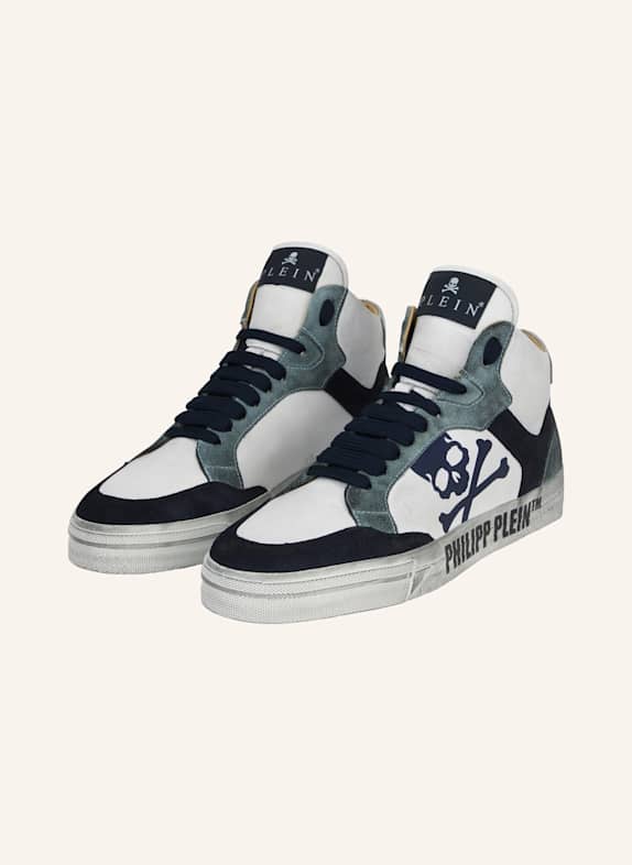 PHILIPP PLEIN High-Top Turnschuhe RETROKICKZ WEISS