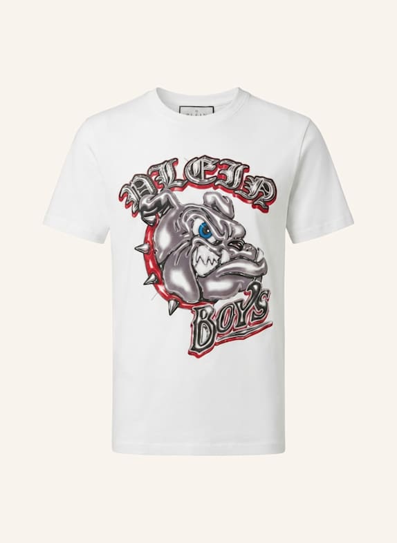 PHILIPP PLEIN T-Shirt Rundhalsausschnitt Ss WEISS