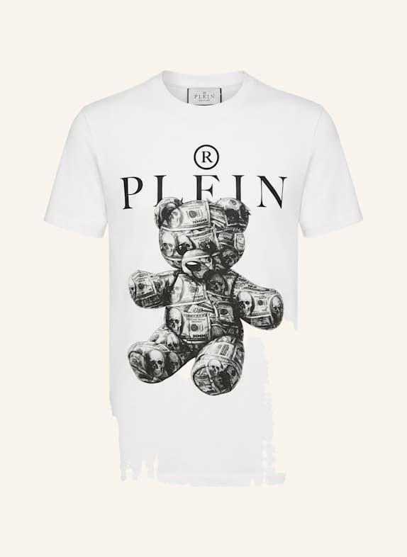 PHILIPP PLEIN T-Shirt Rundhalsausschnitt Ss SKULL WEISS