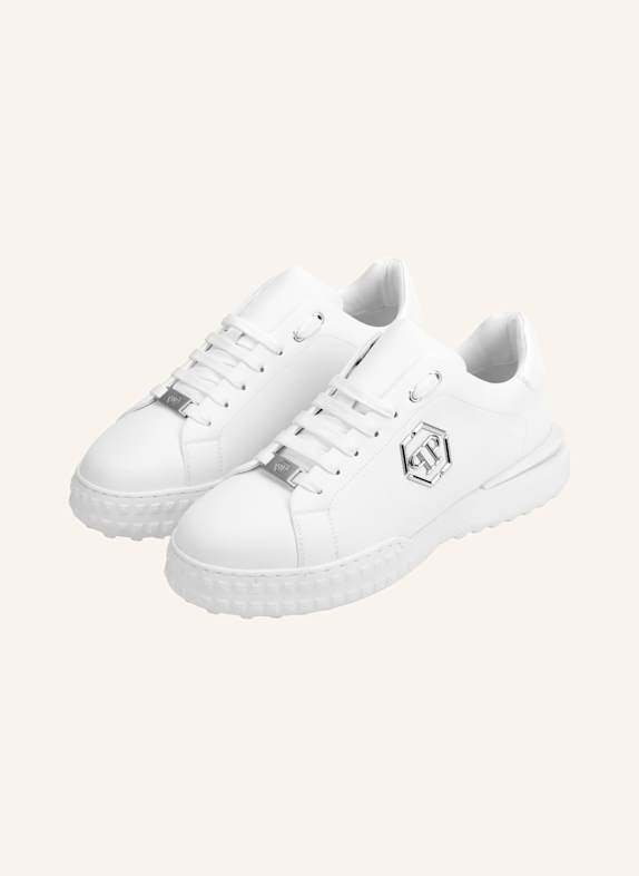 PHILIPP PLEIN Low-Top-Sneaker HEXAGON WEISS