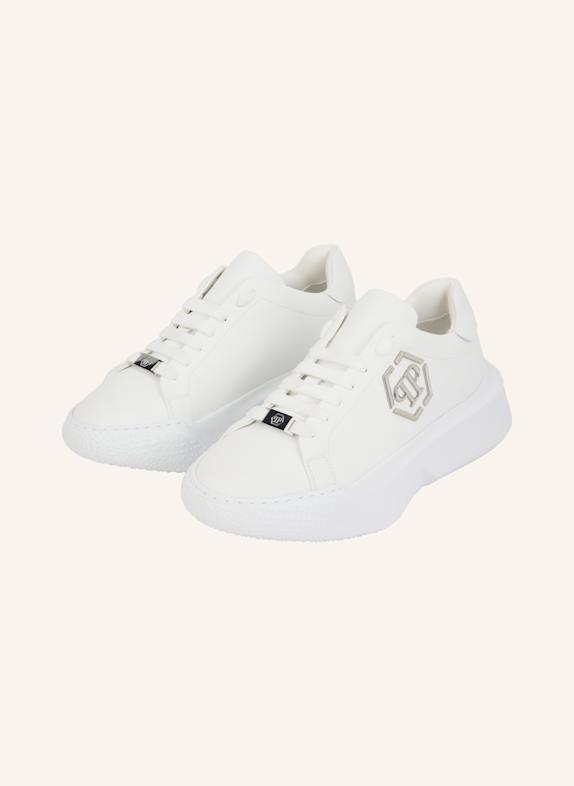 PHILIPP PLEIN Low-Top-Sneaker HEXAGON WEISS