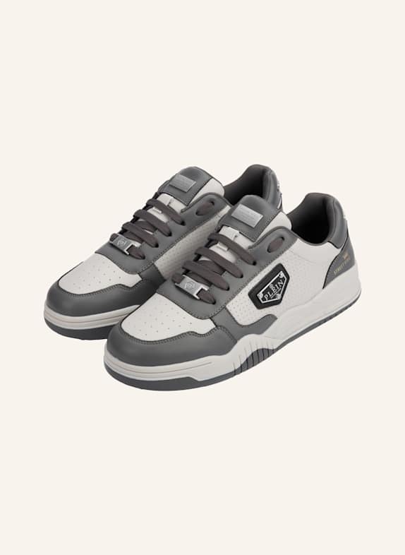 PHILIPP PLEIN Low-Top-Sneaker STREET GRAU/ DUNKELGRAU