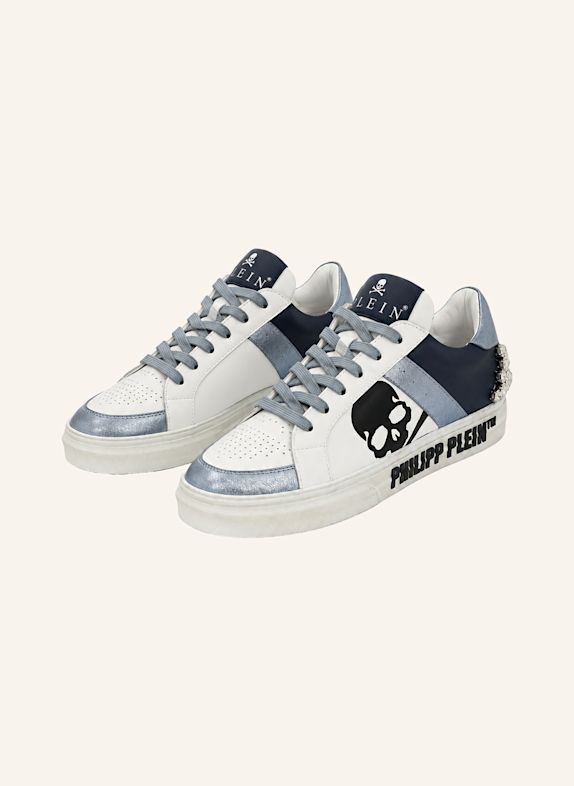 PHILIPP PLEIN Low-Top-Sneaker SKULL BLAU