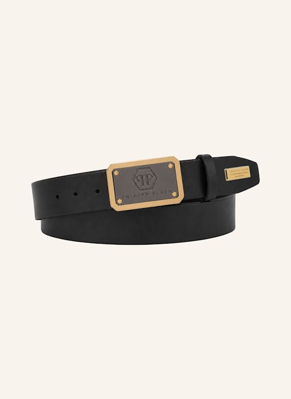 PHILIPP PLEIN Gürtel HEXAGON SCHWARZ