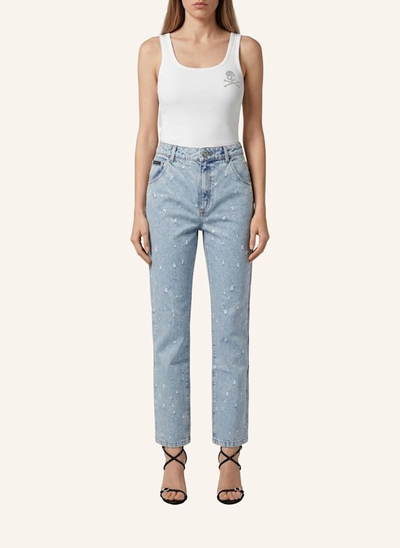 PHILIPP PLEIN Jeans mit geradem Schnitt BLAU