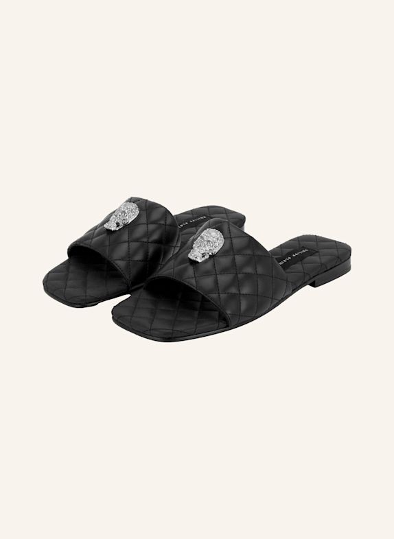 PHILIPP PLEIN Flache Sandalen SKULL SCHWARZ