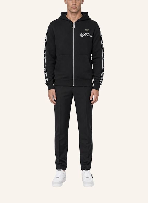 PHILIPP PLEIN Kapuzen-Sweatjacke TEDDY SCHWARZ