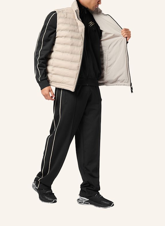 PLEIN SPORT Kurze Weste BEIGE