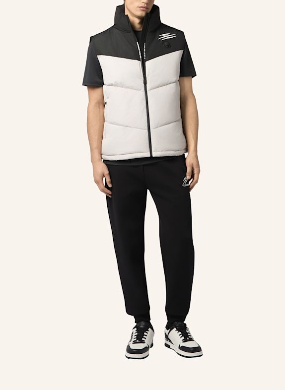 PLEIN SPORT Kurze Weste BEIGE