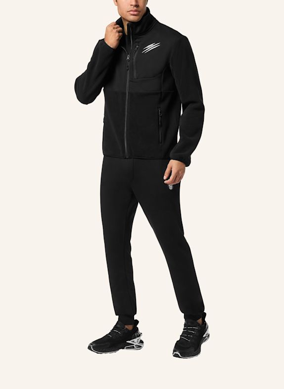 PLEIN SPORT Sweatjacke SCHWARZ