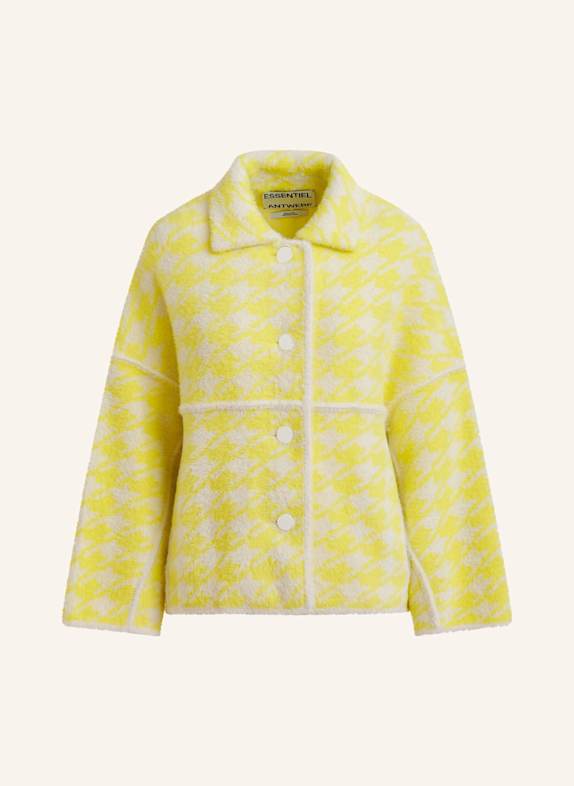ESSENTIEL ANTWERP Strickjacke JOKING GELB/ WEISS