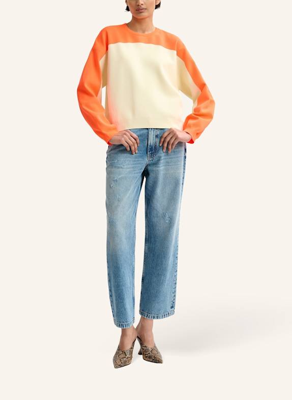ESSENTIEL ANTWERP Pullover JOTO ORANGE/ WEISS