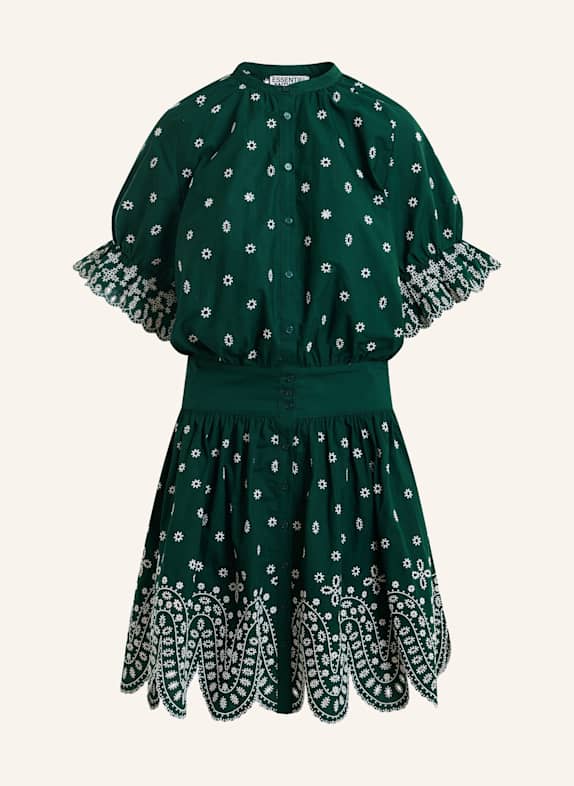 ESSENTIEL ANTWERP Kleid KAYLANI WEISS/ DUNKELGRÜN