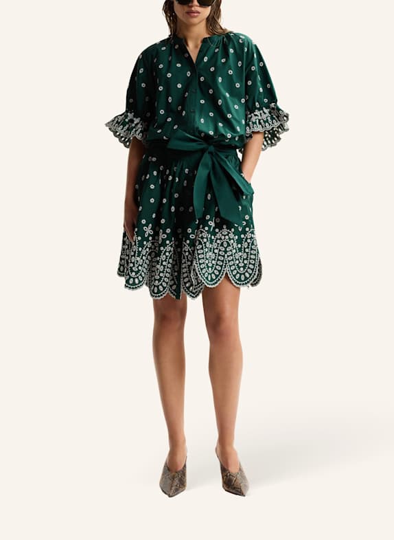 ESSENTIEL ANTWERP Kleid KAYLANI WEISS/ DUNKELGRÜN