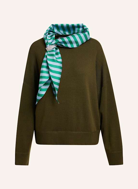 ESSENTIEL ANTWERP Pullover KURTIS GRÜN/ BLAU/ KHAKI