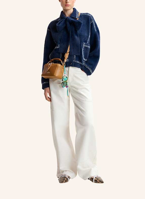 ESSENTIEL ANTWERP Strickjacke HOOPS DUNKELBLAU