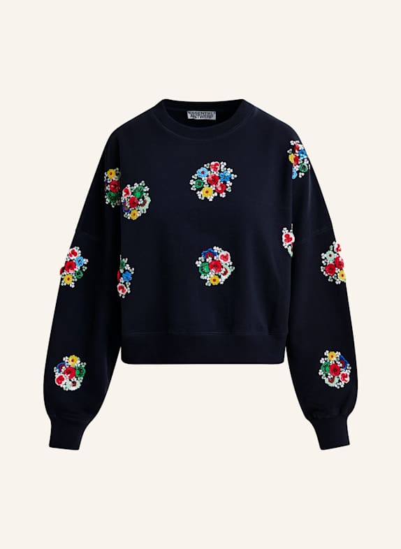 ESSENTIEL ANTWERP Sweatshirt ITRO mit Pailletten und Schmuckperlen BLAU