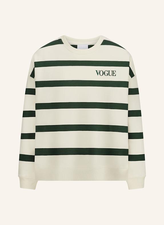 VOGUE COLLECTION Sweatshirt GRÜN/ BEIGE