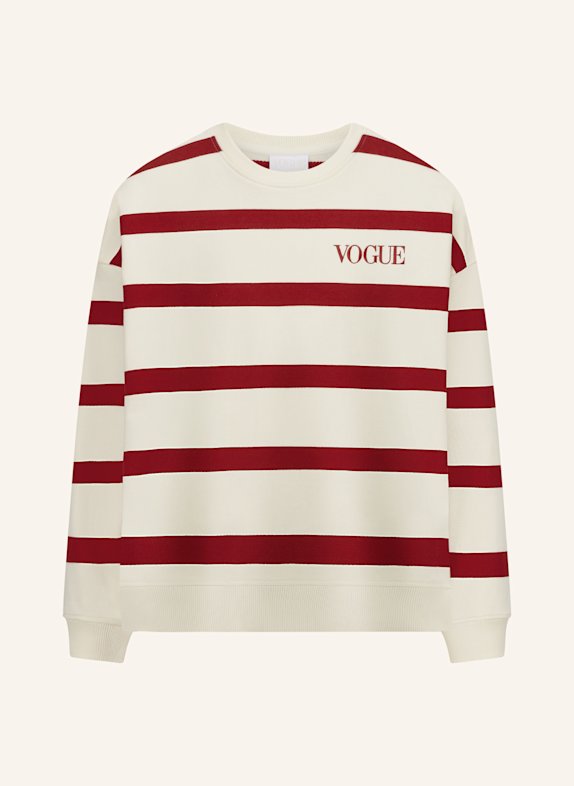 VOGUE COLLECTION Sweatshirt ROT/ BEIGE