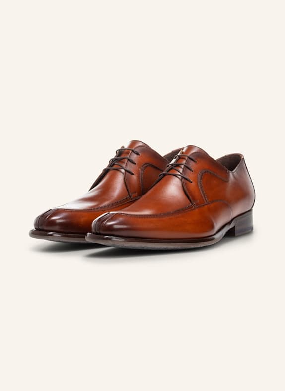 Floris van Bommel Schnürschuh DE STIJLER 43 COGNAC