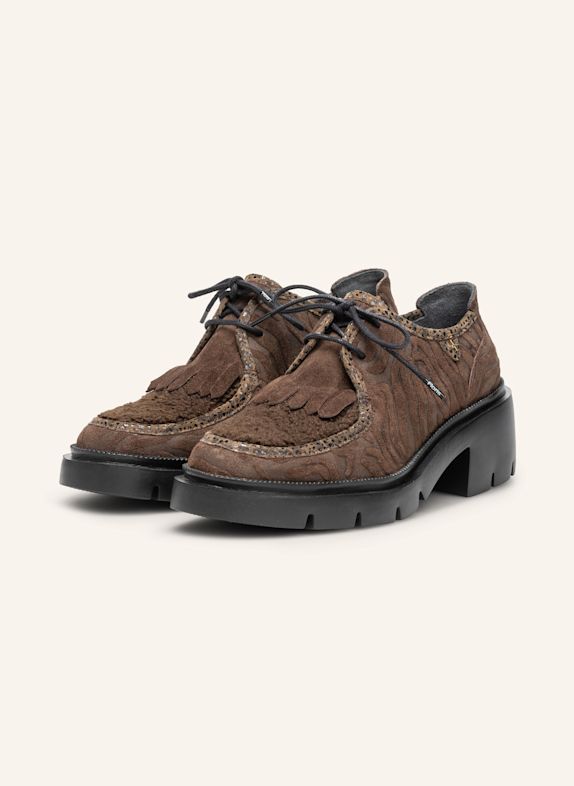 Floris van Bommel Veterschoen MADDI 03 MARRON FONCÉ