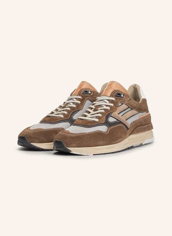 Floris van Bommel Sneaker DE RUNNER 07 COGNAC/ GRAU