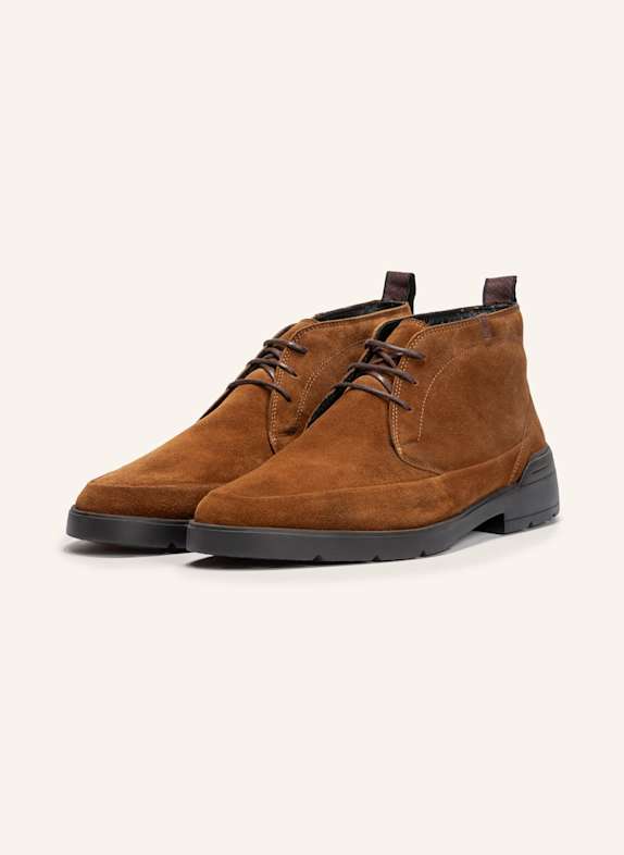 Floris van Bommel Schnürboots DE VENKER 01 COGNAC