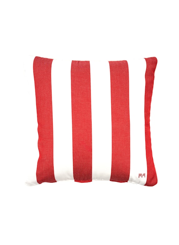 another mondaen Dekokissen WILLE OUTDOOR CLASSIC STREIFENKISSEN ROT