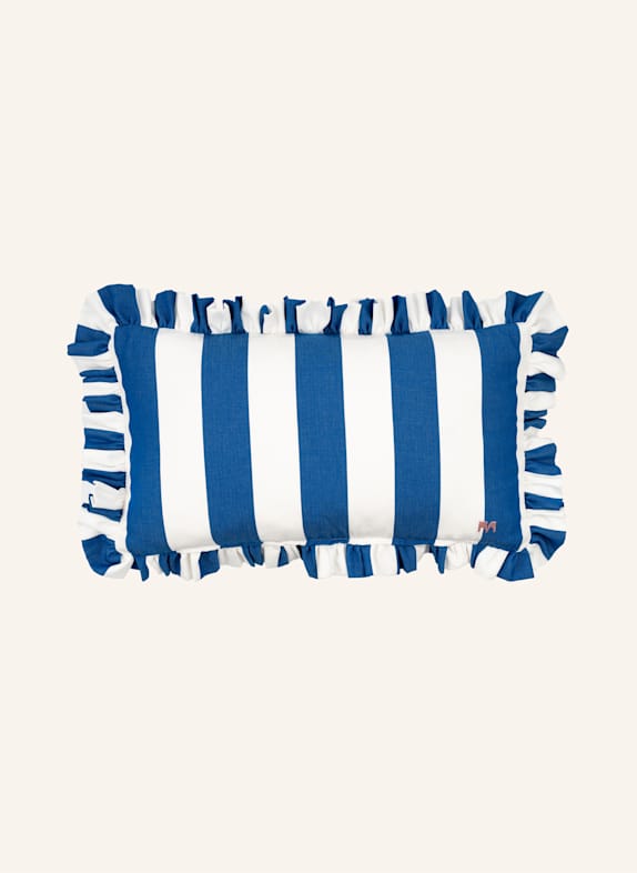 another mondaen Dekokissen ERICH OUTDOOR RÜSCHEN STREIFENKISSEN BLAU