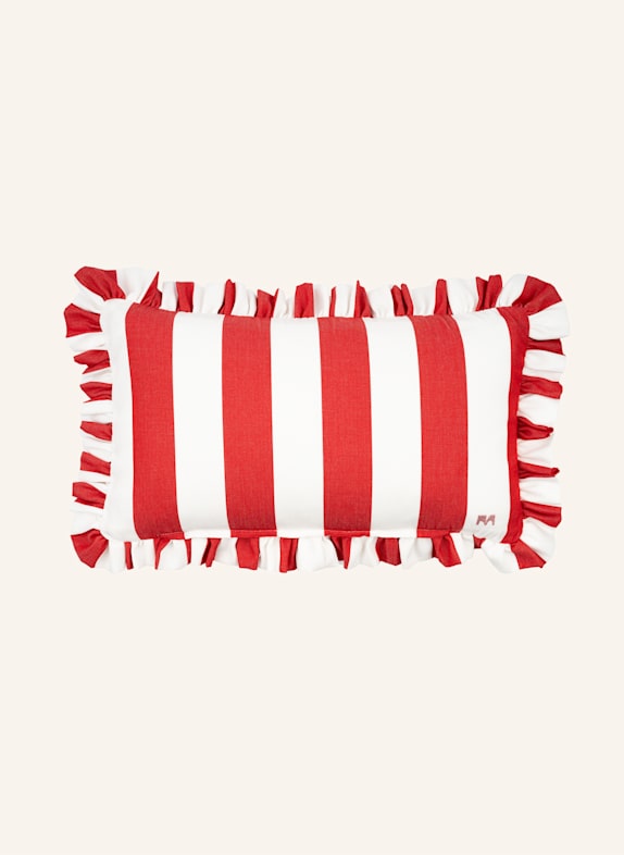 another mondaen Dekokissen ERICH OUTDOOR RÜSCHEN STREIFENKISSEN ROT