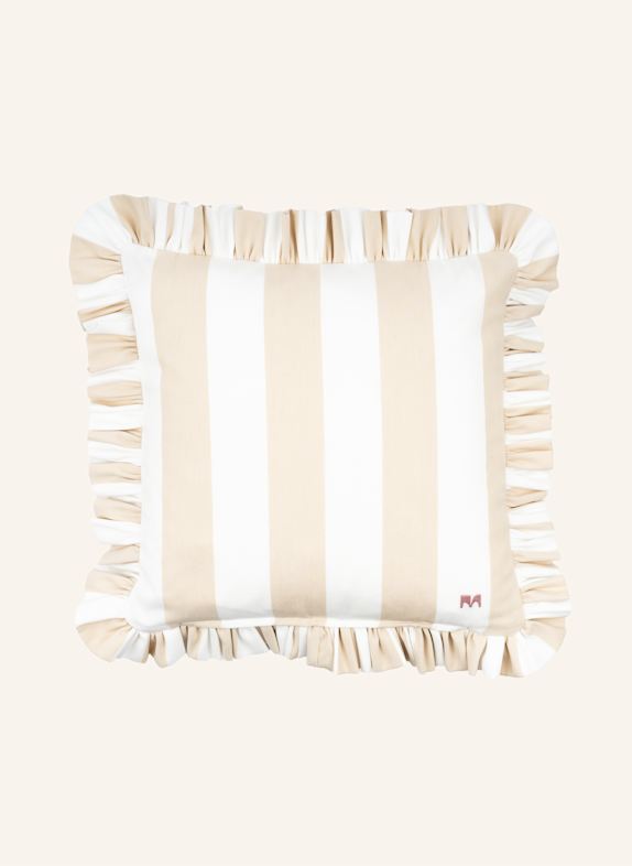 another mondaen Dekokissen WILLE OUTDOOR RÜSCHEN STREIFENKISSEN BEIGE