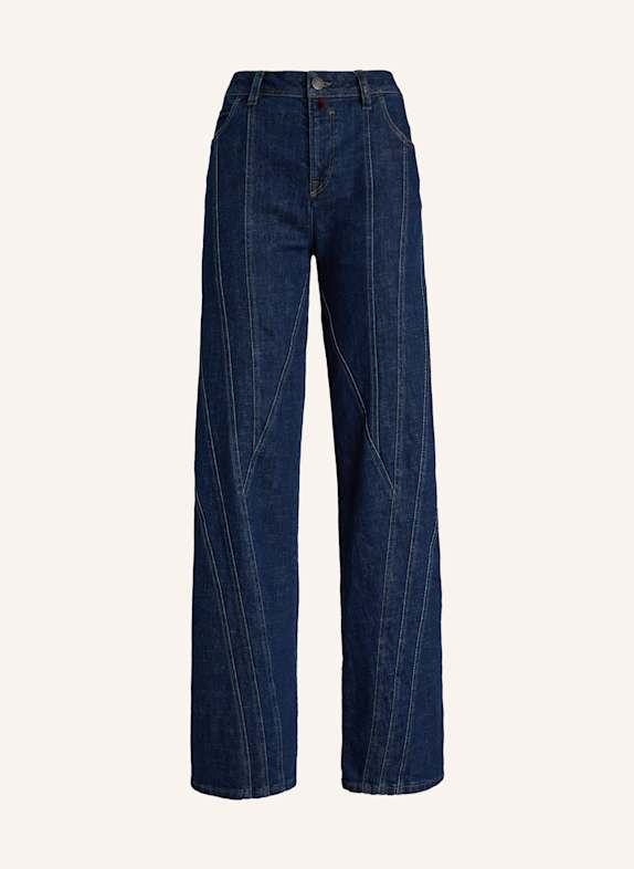 HIGH Wide Leg Jeans SLICES DUNKELBLAUE