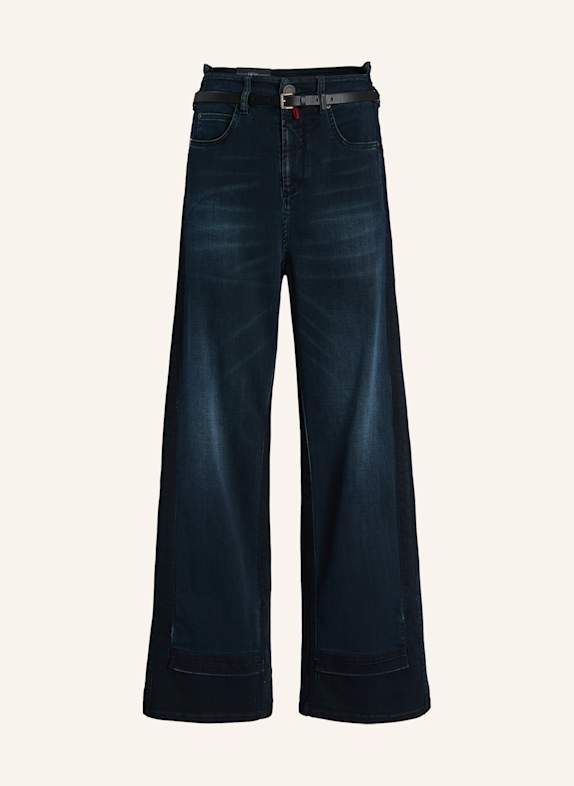 HIGH Straight Jeans LIVEN-UP DUNKELBLAUE