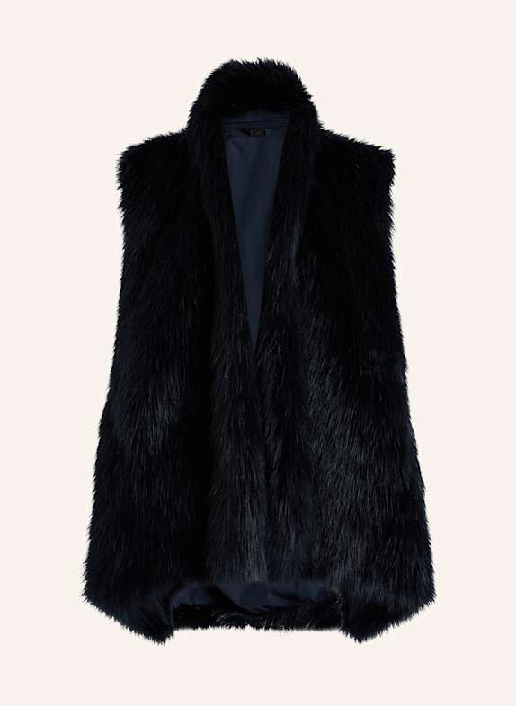 HIGH Wendeweste TRON aus Kunstfell BLAU