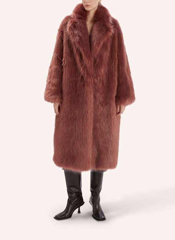 HIGH Kunstfellmantel CROSSING ROSA