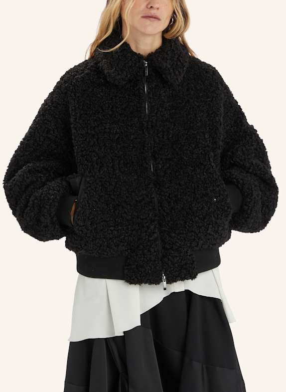 HIGH Bouclé-Jacke RULER SCHWARZ