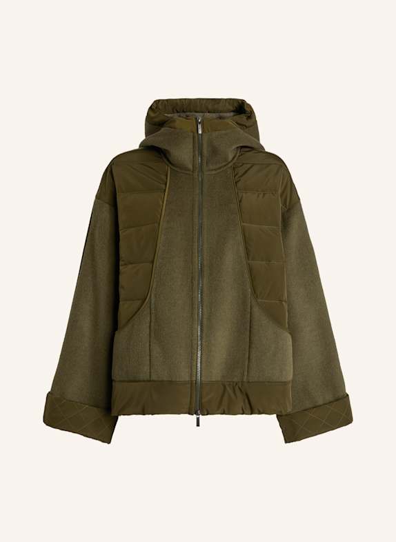 HIGH Jacke PRIMULA im Materialmix GRÜN