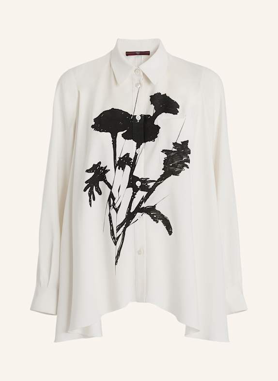 HIGH Hemdbluse THANK YOU aus Satin WEISS