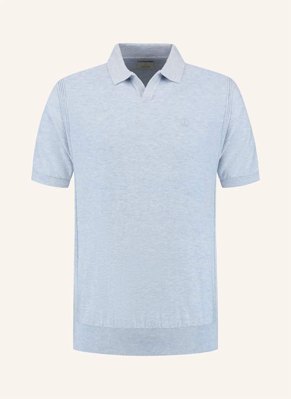 DSTREZZED Strick-Poloshirt MERCURY HELLBLAU