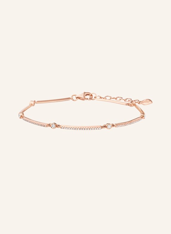 Leaf Armband BAR aus 18 Karat Roségold mit Diamanten ROSÉGOLD